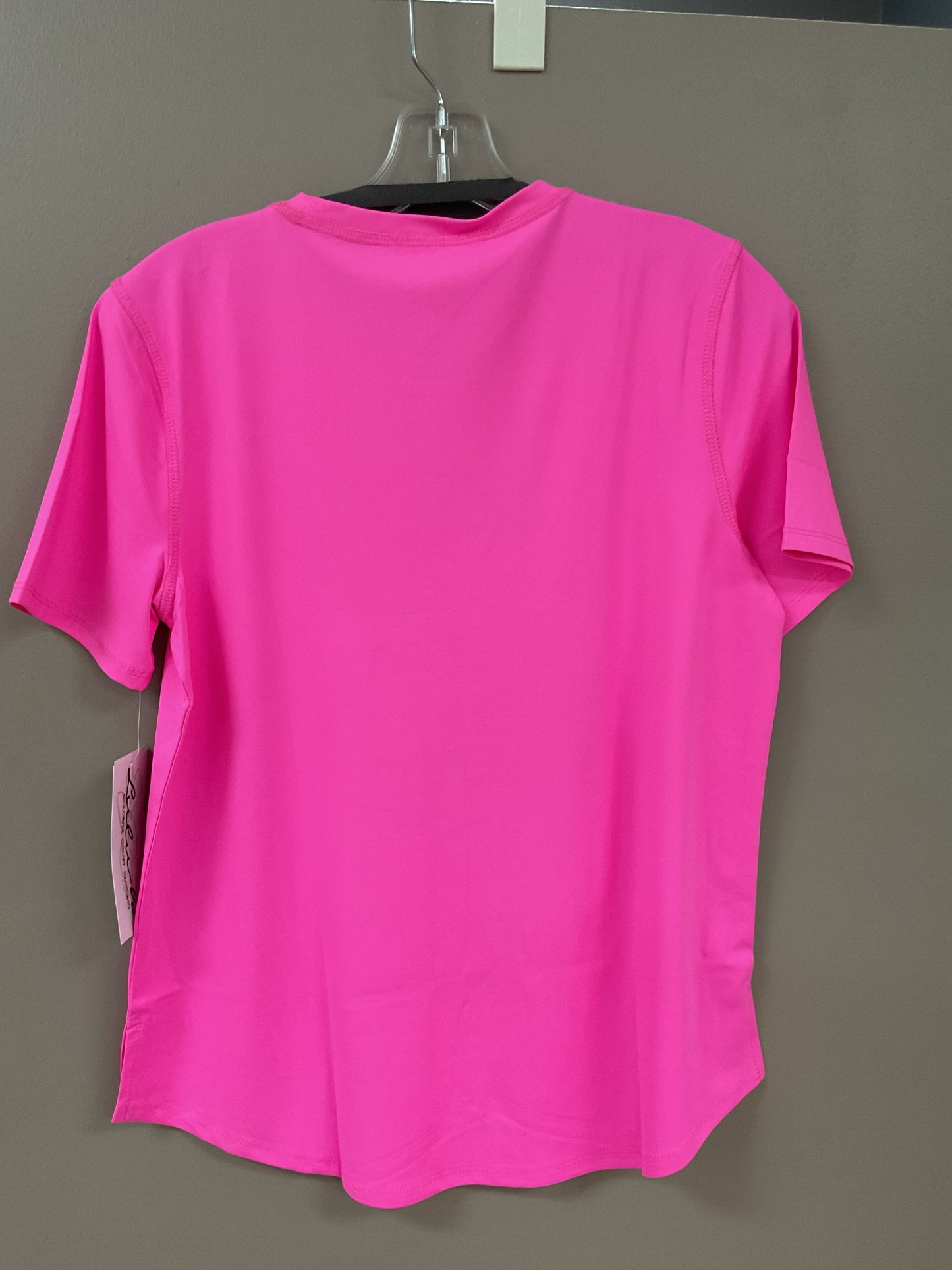 LU LU B HOT PINK SHORT SLEEVE TEE