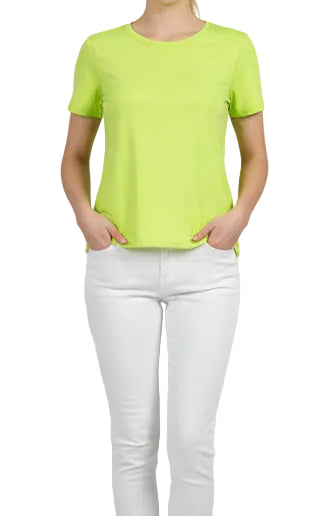 LU LU B LIME SHORT SLEEVE TEE