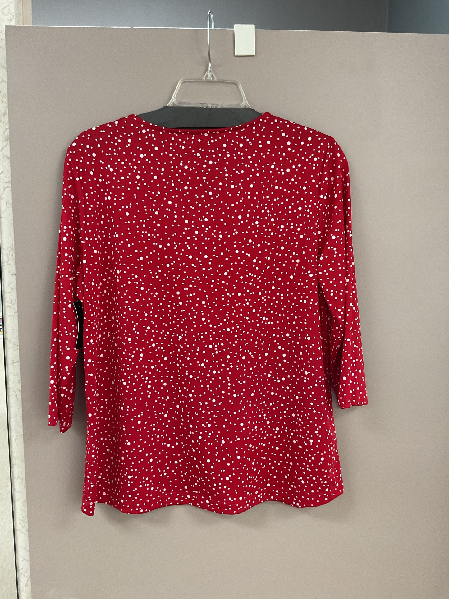 N TOUCH RED/WHITE POLKA DOT TOP