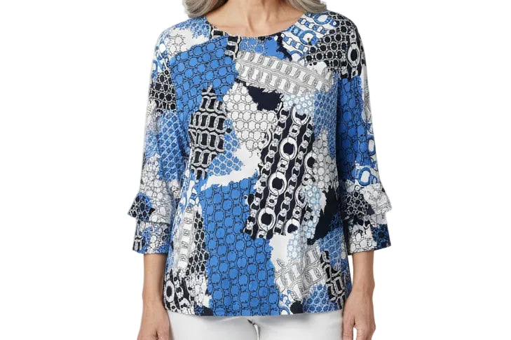 SOUTHERN LADY CHAIN PRINT TOP