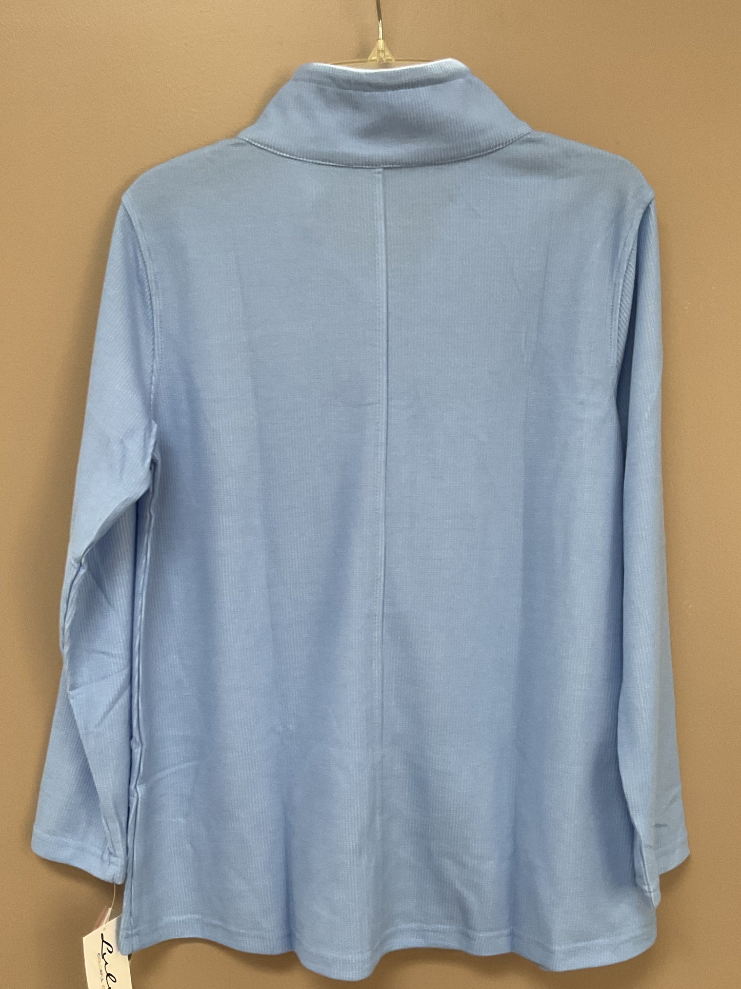 LU LU B CLEAR PERIWINKLE PULL OVER