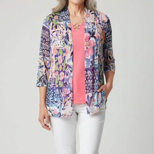 N TOUCH SHEAR FLORAL JACKET