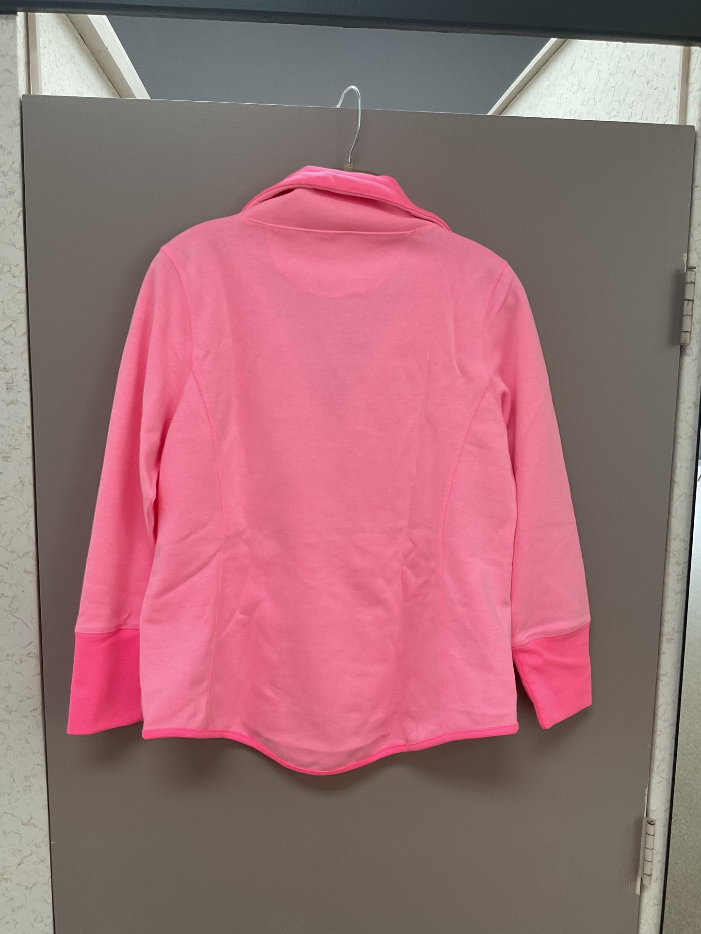 LU LU B POPULAR REVERSIBLE JACKET IN CLEAR PINK