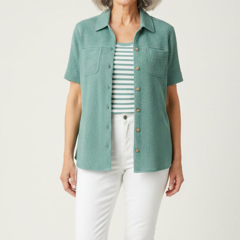 N TOUCH TEXTURED SHIRT JACKET