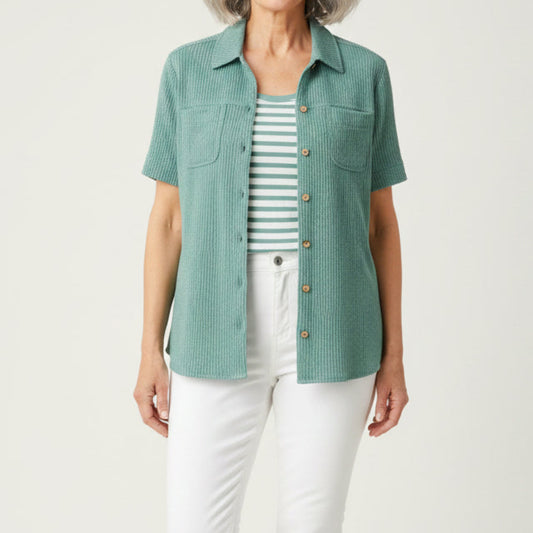 N TOUCH TEXTURED SHIRT JACKET