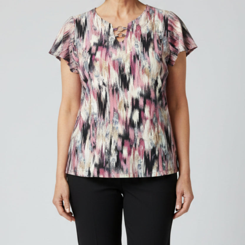 LINKS CAP SLEEVE TOP
