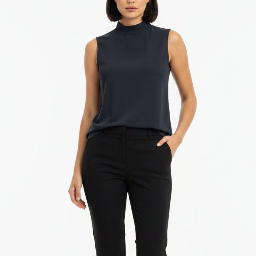 SOFT WORKS SLEEVELESS MOCK NECK