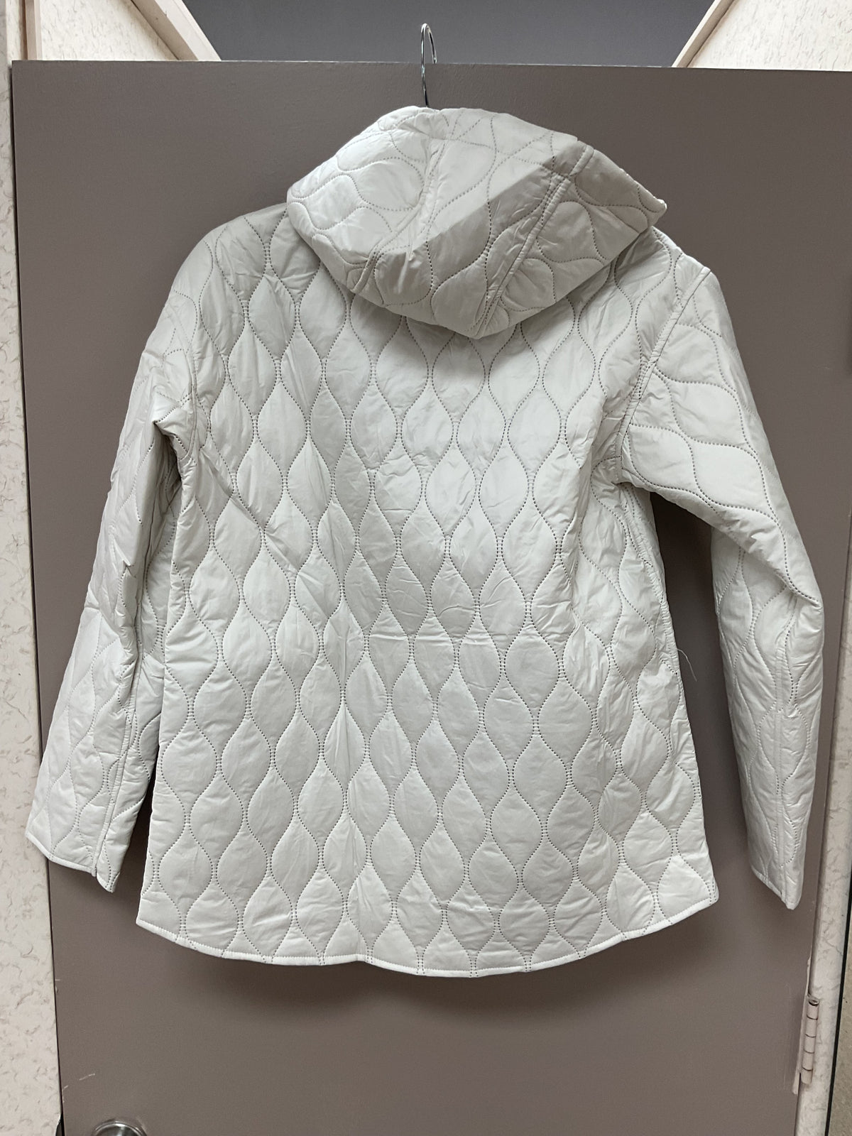 CREATION PARCHMENT/BLACK REVERSIBLE QUILTED LIGHT JACKET