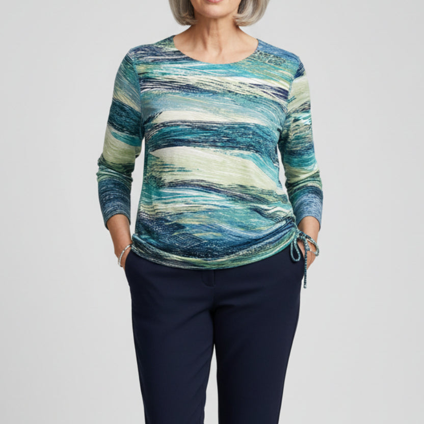 LINKS FAVORITE STYLE TOP IN TEAL TONES