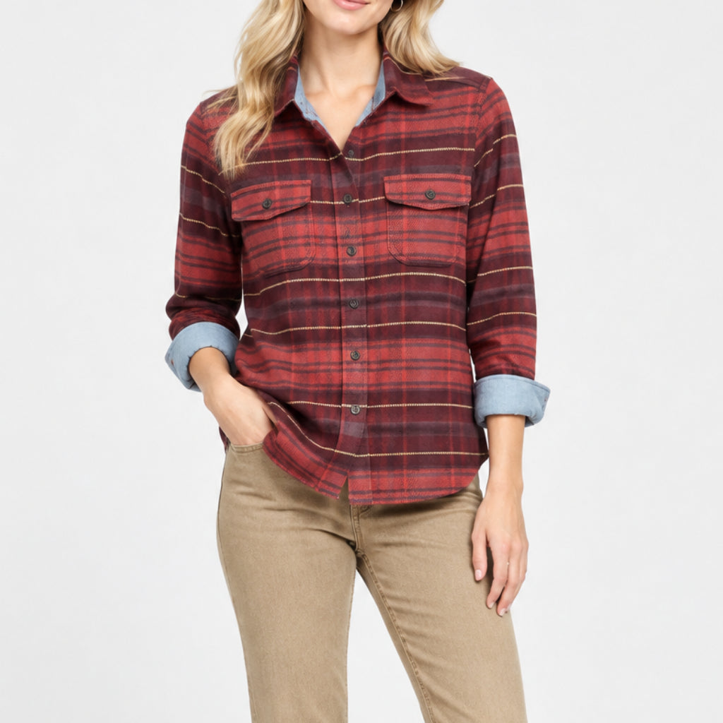NORTH RIVER BRIELLE BLANKET WEIGHT BUTTON UP