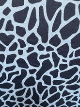 Load image into Gallery viewer, LU LU B QUARTER ZIP IN DARK NAVY/LIGHT BLUE ANIMAL PRINT
