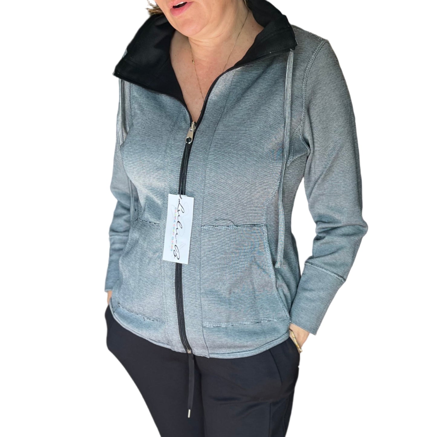 LU LU B REVERSIBLE JACKET IN BLACK