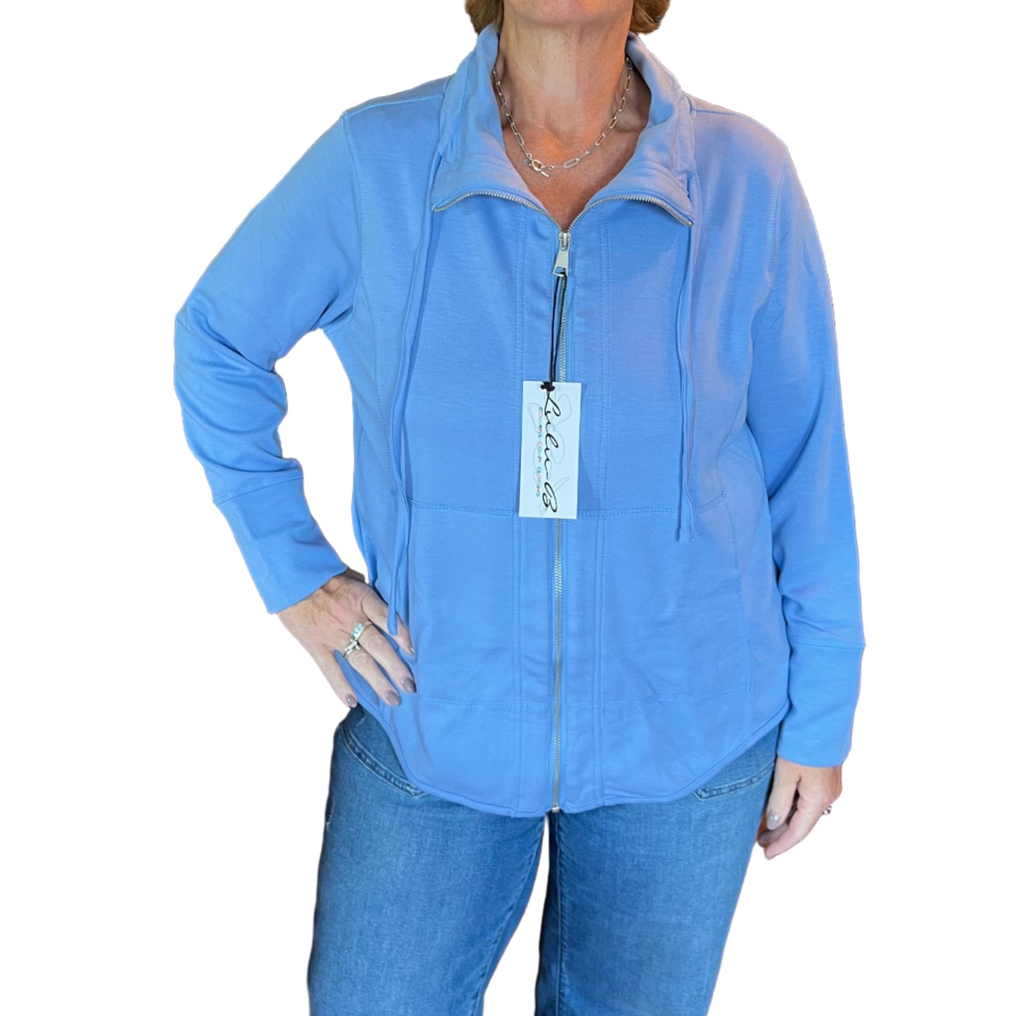 LU LU B "SCUBA" ZIP UP JACKET