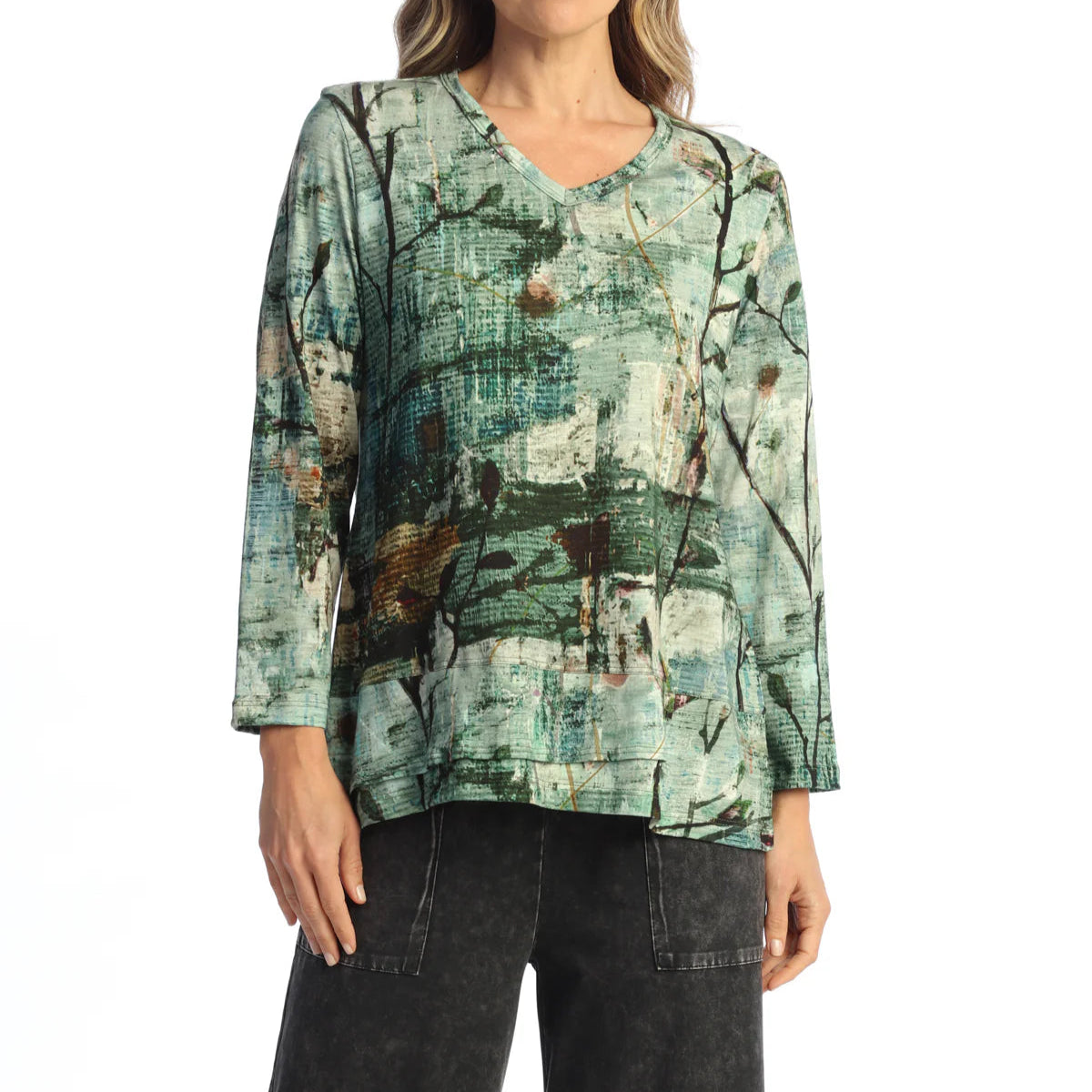 JESS & JANE COTTON MODAL VNECK