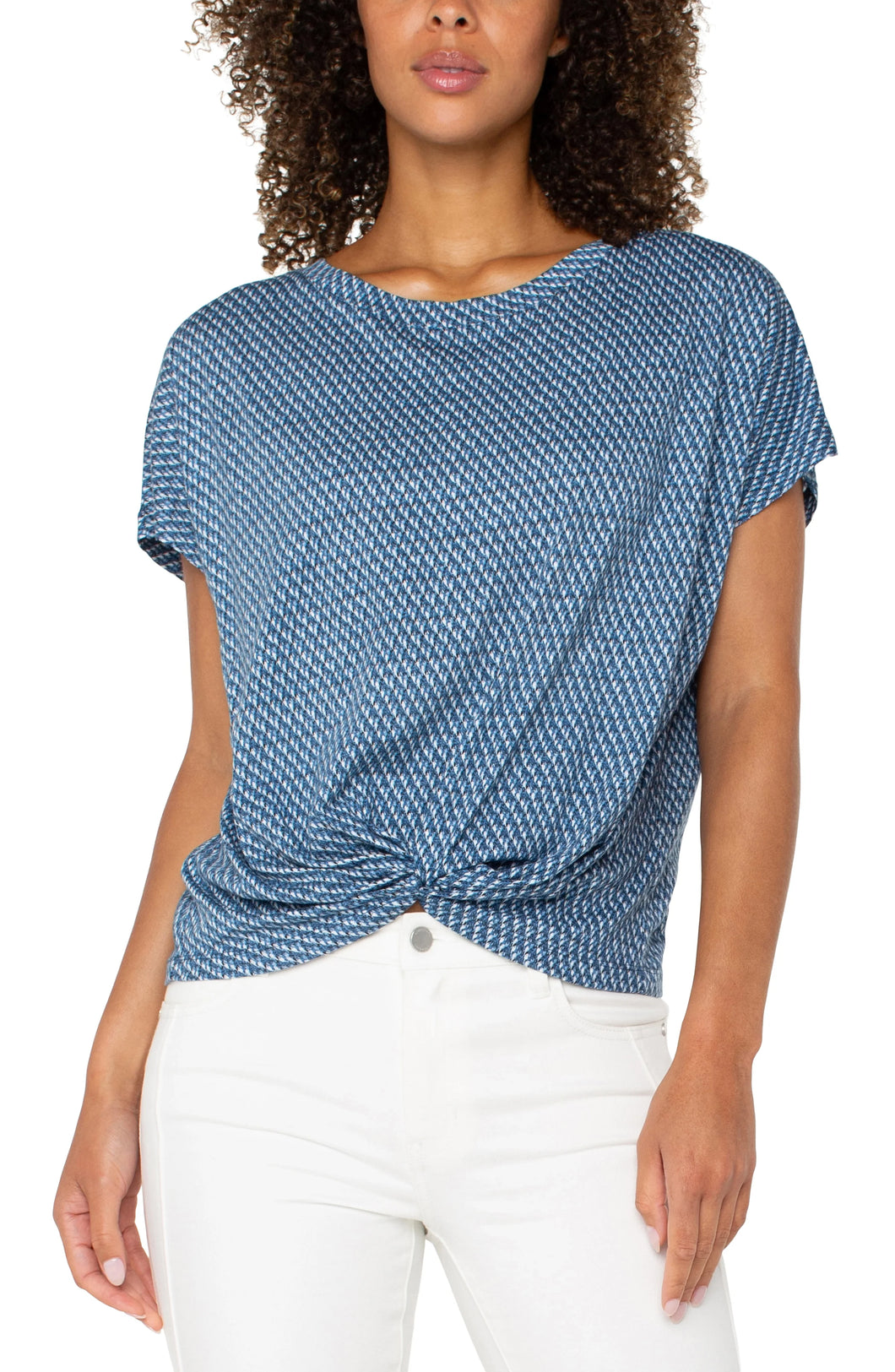 LIVERPOOL TWIST FRONT DOLMAN KNIT TOP