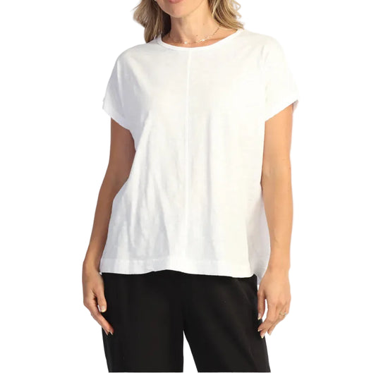 JESS & JANE GARMENT DYED CENTER SEAM BOXY DOLMAN TOP