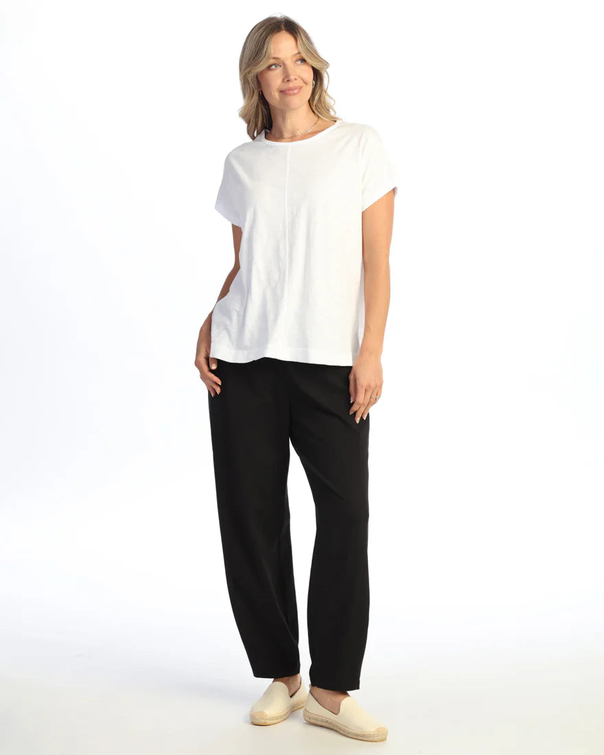 JESS & JANE GARMENT DYED CENTER SEAM BOXY DOLMAN TOP