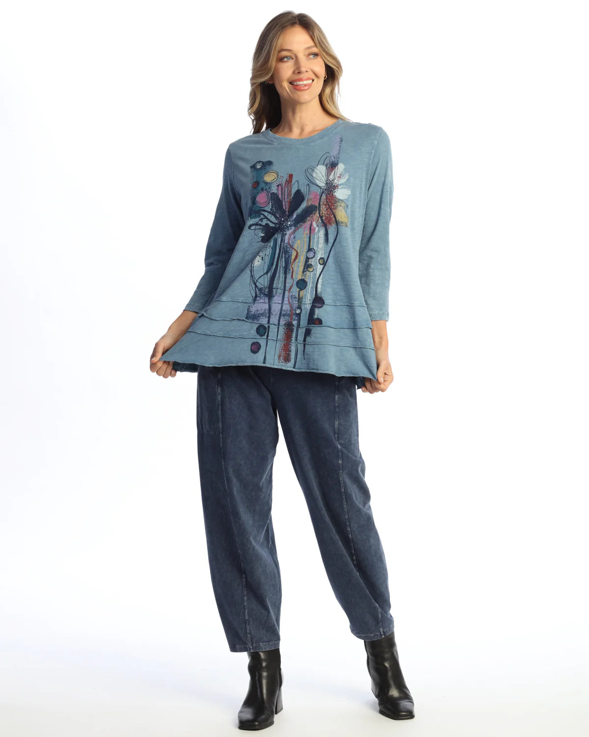 JESS & JANE MINERAL WASHED 100% COTTON TOP