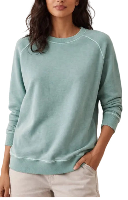 ZENANA MINERAL WASHED SWEATSHIRT