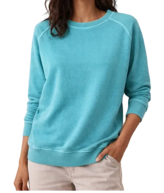 ZENANA MINERAL WASHED SWEATSHIRT