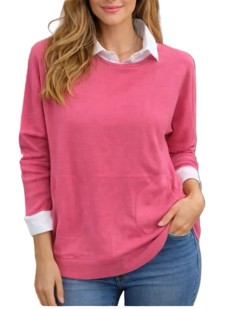 LU LU B PINK SWEATER