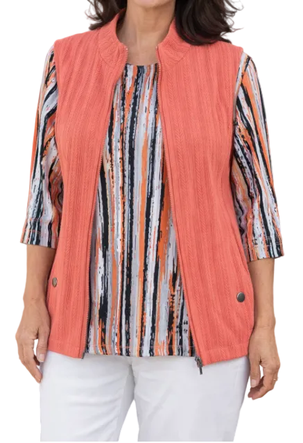 LINKS MELON ZIP UP VEST