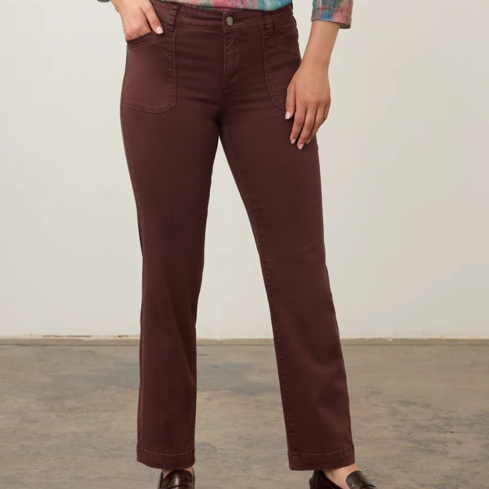 FDJ CHRISTINA STRAIGHT LEG JEANS IN FIG
