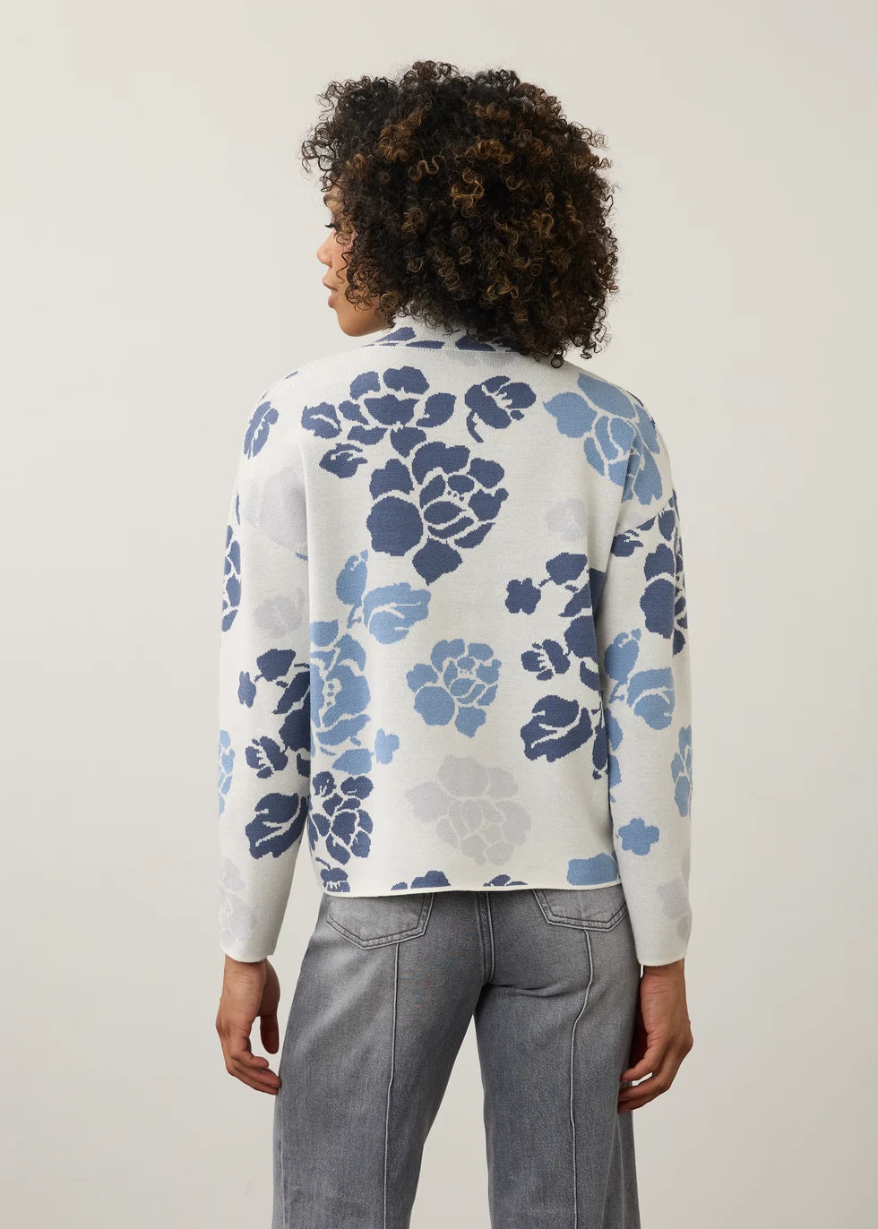 FDJ MOCK NECK LOOSE FIT SWEATER