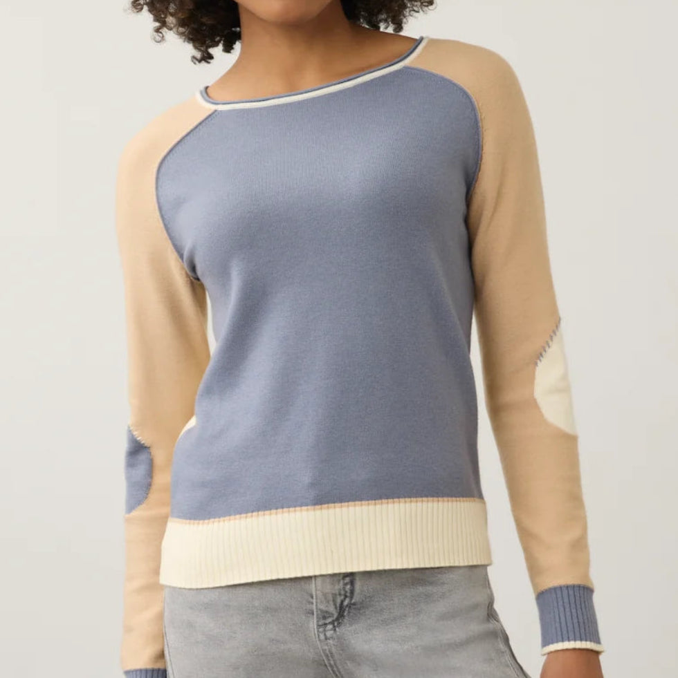 FDJ LONG SLEEVE BOAT NECK SWEATER