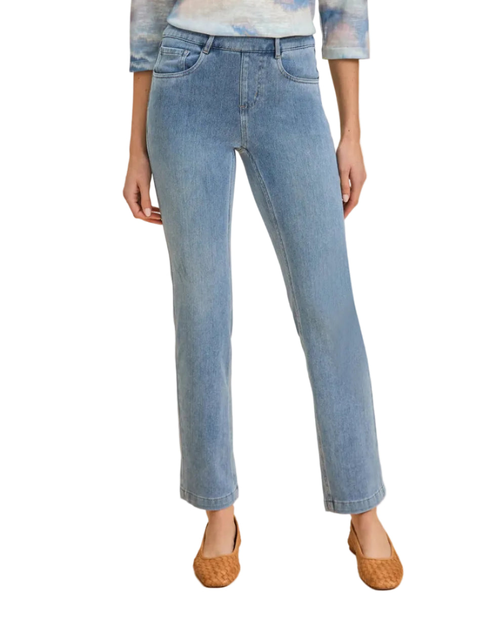 FDJ PULL ON  STRAIGHT LEG DENIM