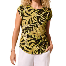 Load image into Gallery viewer, TRIBAL CAP SLEEVE CREWNECK JERSEY TOP
