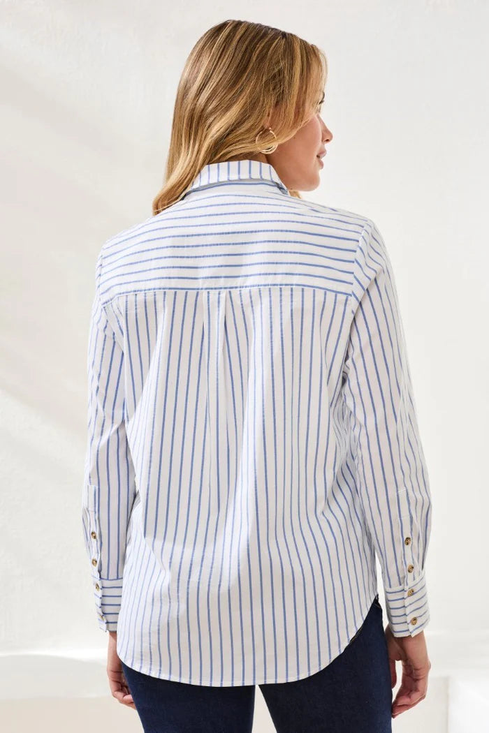 TRIBAL CLASSIC COLLARED STRIPED SHIRT
