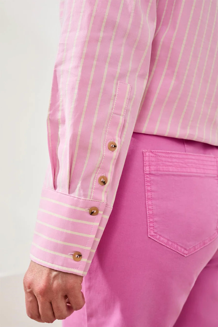TRIBAL CLASSIC COLLARED STRIPED SHIRT