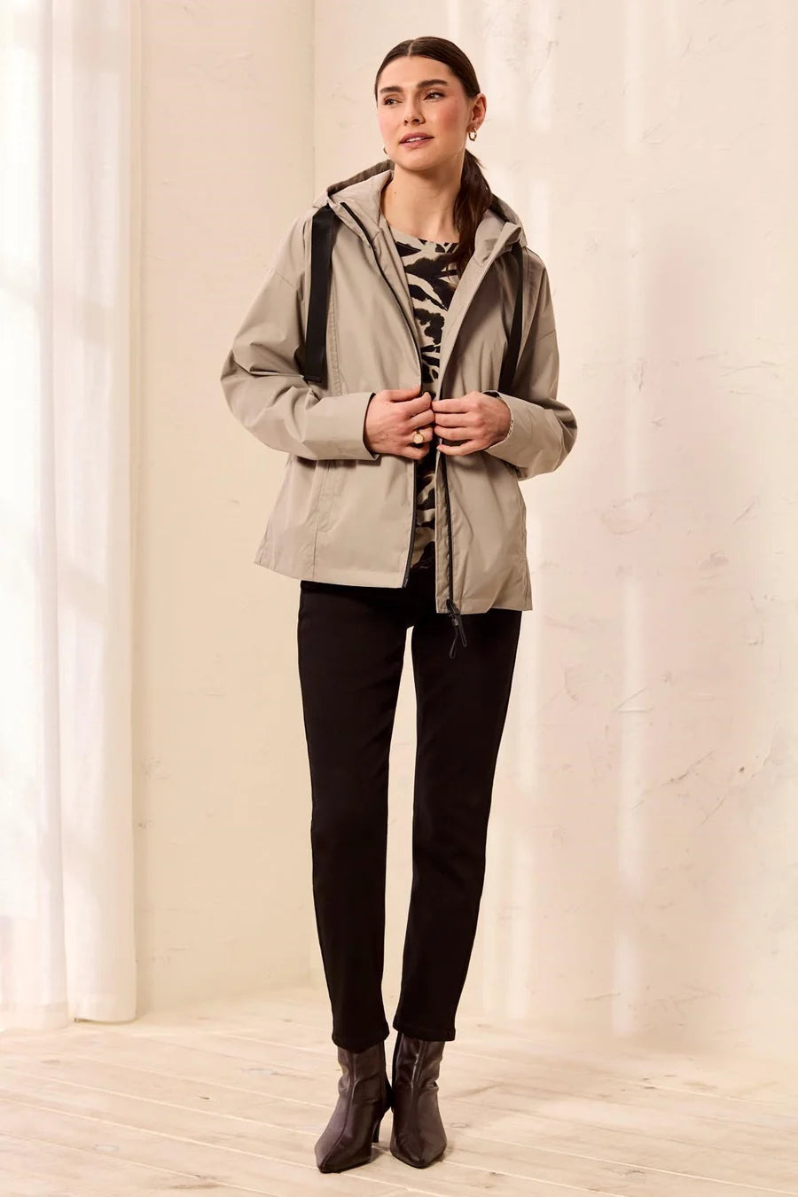TRIBAL HYDROCHROMATIC HOODED ZIP UP JACKET