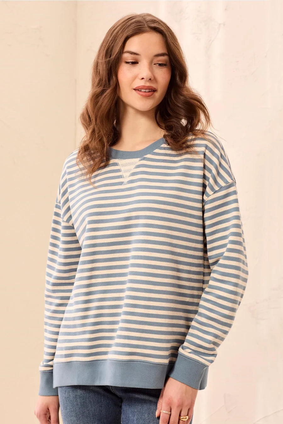 TRIBAL LONG SLEEVE CREW NECK