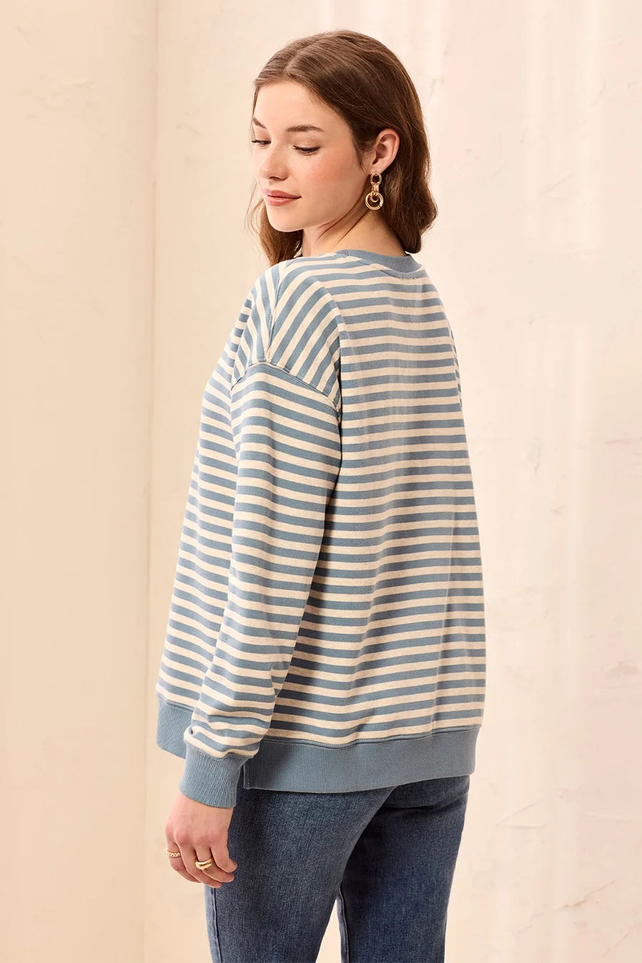 TRIBAL LONG SLEEVE CREW NECK