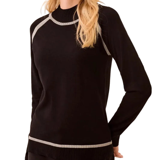TRIBAL SOFT LONG SLEEVE MOCK NECK SWEATER