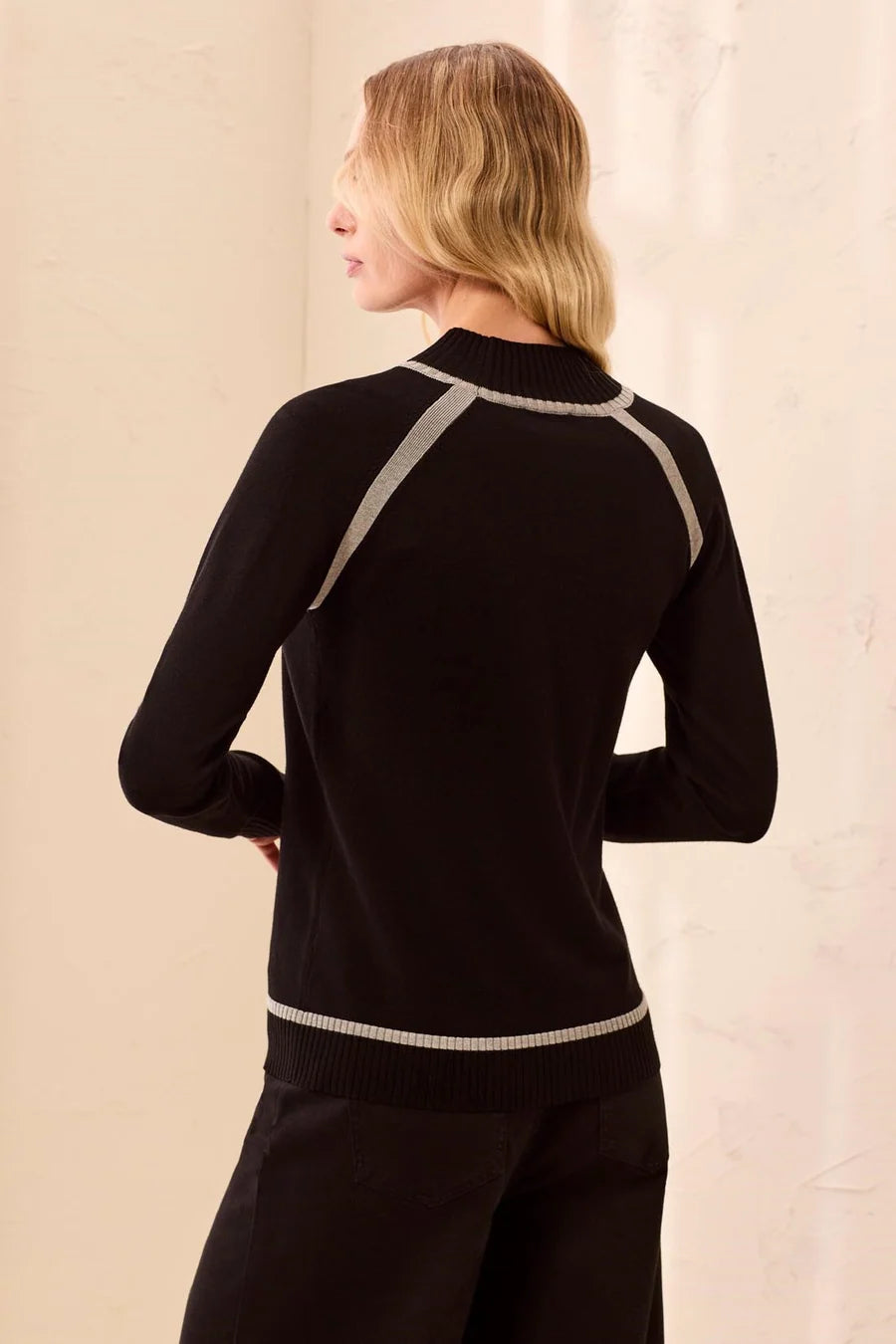 TRIBAL SOFT LONG SLEEVE MOCK NECK SWEATER