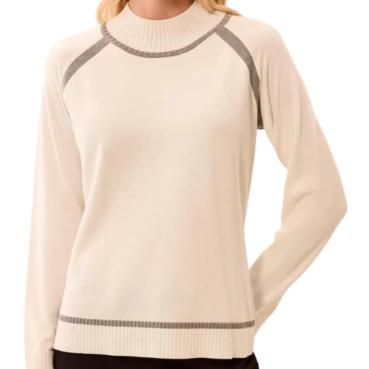 TRIBAL SOFT LONG SLEEVE MOCK NECK SWEATER