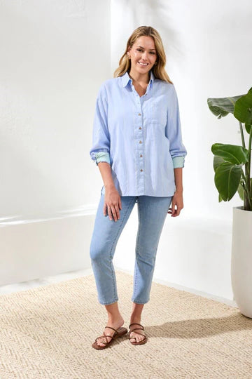 TRIBAL COMFORT STRETCH SOPHIA CURVY STRAIGHT DENIM