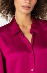 LIVERPOOL LONG SLEEVE WOVEN BUTTON UP IN FUCHSIA
