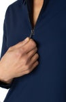 LIVERPOOL LONG SLEEVE NAVY ZIP FRONT TOP