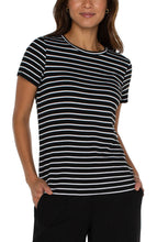 Load image into Gallery viewer, LIVERPOOL BLACK/WHITE STRIPE TOP
