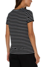 Load image into Gallery viewer, LIVERPOOL BLACK/WHITE STRIPE TOP
