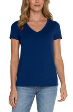 Load image into Gallery viewer, LIVERPOOL V NECK SLUB KNIT TEE
