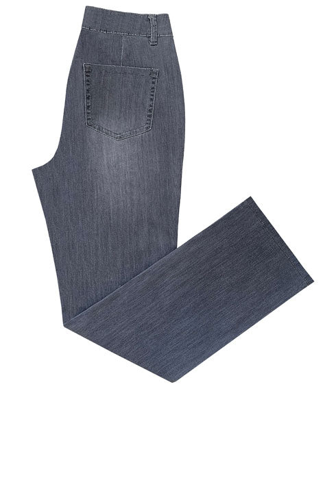 ETHYL ZIP GRAY PANTS